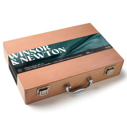Winsor&Newton winton zestaw 8 farb olejnych 37ml z kasetą drewnianą i