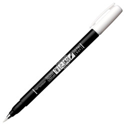 Tombow fudenosuke biały pisak do kaligrafii miękka końcówka