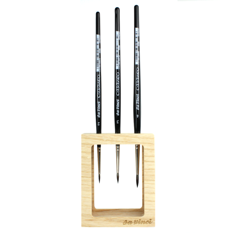 Da Vinci casaneo s.5598 set of 3 brushes with wooden stand
