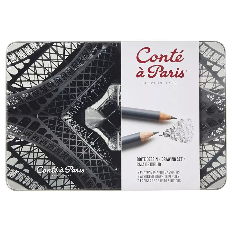 Conte a Paris drawing set of 12 pencils