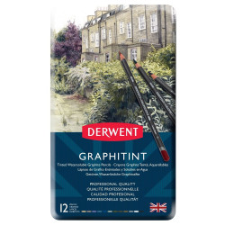 Derwent graphitint colored graphite pencils 12 colors