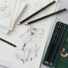 Faber-Castell set of 6 pitt graphite matt pencils