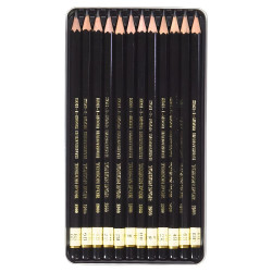 Koh-i-noor toison d'or set of 12 professional pencils 8B-8H