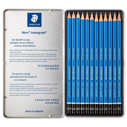 Staedtler mars lumograph zestaw 12 ołówków 8B-2H