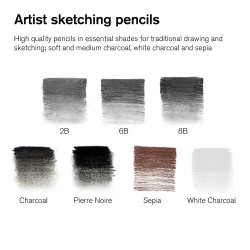 Winsor&amp;Newton studio collection sketching set of 10 pieces