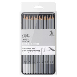 Winsor&amp;Newton studio collection set of 12 graphite pencils