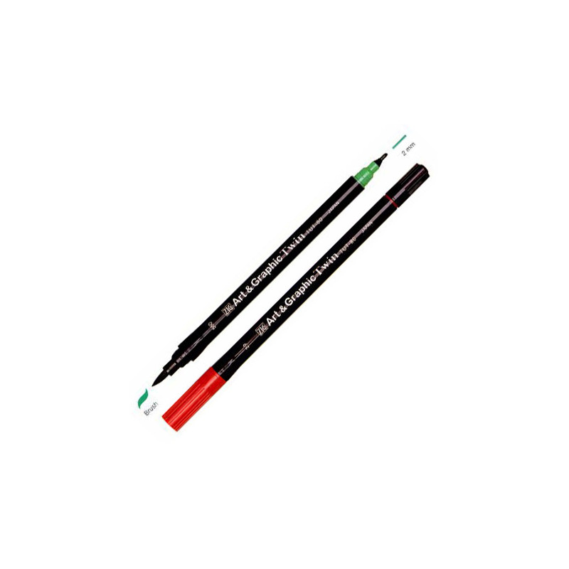 Kuretake flamastry art & graphic twin - szal art - sklep plastyczny