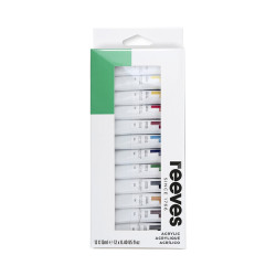 Reeves zestaw farb akrylowych 12x12ml