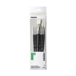 Reeves Acrylic Zestaw 7 syntetycznych pędzli