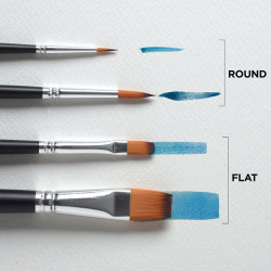 Reeves Watercolor set of 4 synthetic brushes