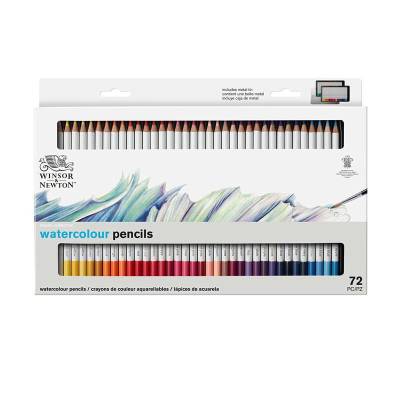Winsor&Newton studio collection zestaw 72 kredek akwarelowych