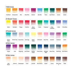 Winsor&Newton studio collection colour set of 50 crayons