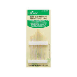 Zestaw Igieł Clover Gold Eye Milliners 3, 5, 7, 9