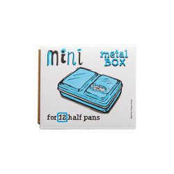 Szmal Metal Mini Cassette for 12 Half-Cubes Blue