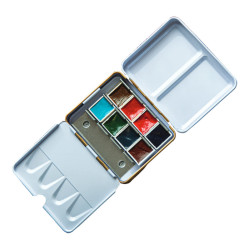 Szmal Set of 8 Watercolors in Mini Half Cube Urban Apricot