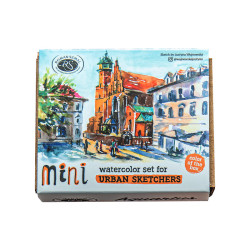 Szmal Set of 8 Watercolors in Mini Half Cube Urban Apricot