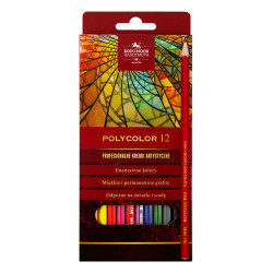 Koh-i-noor polycolor set of 12 artistic crayons cardboard packaging