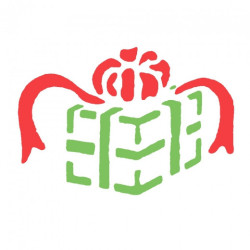 Christmas template - present - SZAŁ DLA PLASTYKÓW - Profesjonalny Skle