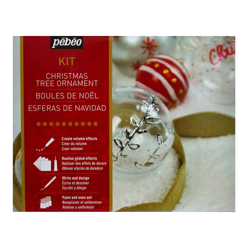 Pebeo Christmas tree ornament set