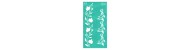 Rosa talent self-adhesive stencil 9x17cm