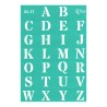 Rosa talent A4 self-adhesive stencil