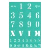 Rosa talent A4 self-adhesive stencil