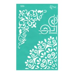 Rosa talent szablon samoprzylepny 13x20cm