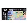 Rich master acrylic pastel mastermix acrylic paint set 6x60ml