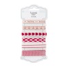 DP Craft festive red ribbon set 6 x 2m
