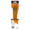 Daler Rowney simply acrylic brushes zestaw pędzli syntetycznych 5 sztu
