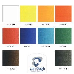 Talens Van Gogh zestaw farb olejnych 10x20ml