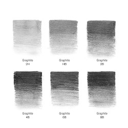 Winsor&Newton studio collection zestaw 6 grafitowych ołówków