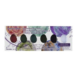 Kuretake gansai tambi granulating colors 2 zestaw 5 akwareli