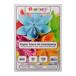Escuela papier ksero intensywne kolory A4 160g 50 arkuszy