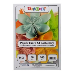 Escuela photocopy paper pastel colors A4 160g 50 sheets