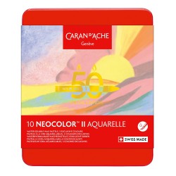 Caran d'Ache neocolor II pastel pastele woskowe 10 sztuk metalowe opakowanie