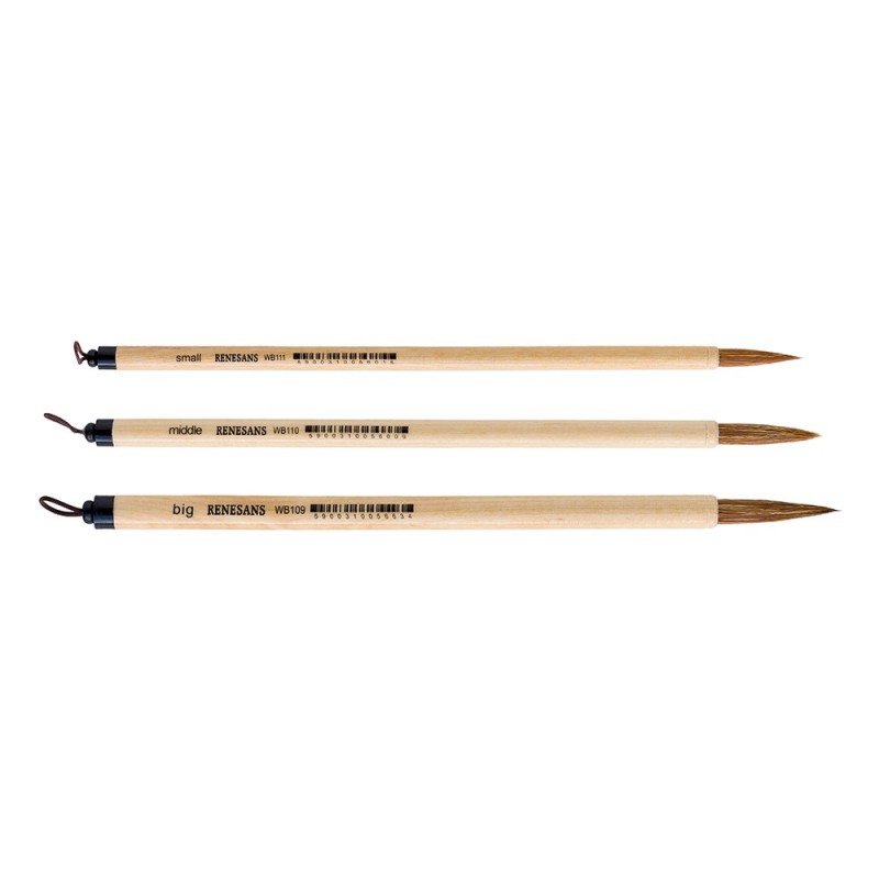 Renesans calligraphy brush with bamboo handle