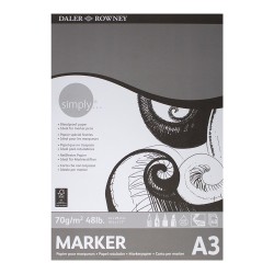 Daler Rowney marker paper pad 40 sheets 70gsm - szal art - sklep plast