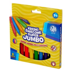 Astra jumbo wax zestaw kredek świecowych - sklep plastyczny - szał dla