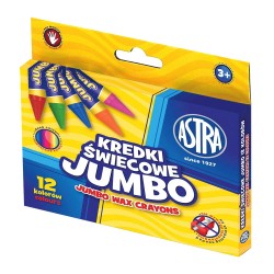 Astra jumbo wax zestaw kredek świecowych - sklep plastyczny - szał dla