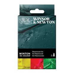Winsor&Newton Winton Fluorescent Oil Paint Set 3x37ml