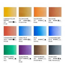 White Nights urban landscape watercolor paints 12 colors plastic packaging