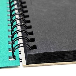 Black watercolor paad spiral 300g 20sheets