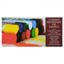 Renaissance portraits oil pastels 12 colors cardboard box - plas store