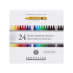 Sennelier Introductory set of half-sized dry pastels in crayons 24 ​​pieces