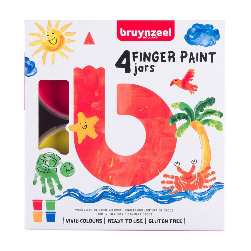 Bruynzeel set of 4 finger paints