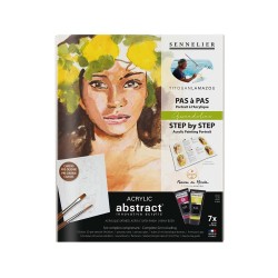 Sennelier Abstract Gwendoline acrylic paint set 7x21ml + accessories
