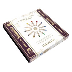 Sennelier oil pastels gift set of 12 colors + accessories