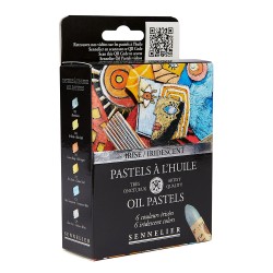 Sennelier iridescent set of metallic oil pastels 6 pcs