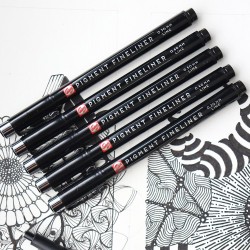 Talens pigment fineliner complete set of 6 fineliners